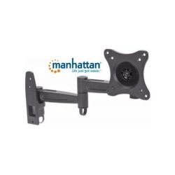 Manhattan Universal Flatpanel Tv Articulating Wall Mount - Double Arm Supports One 13 To 27 Television Retail Box 1 Year Limited Warranty