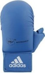Adidas Wkf Karate Mitt With Thumb Blue XS