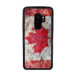 Bleureign Tm Rustic Canada Flag Tpu Rubber Silicone Phone Case Back Cover For Samsung Galaxy S9