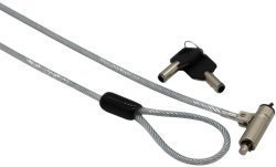 GIZZU Nano Security Cable With Key Lock Silver