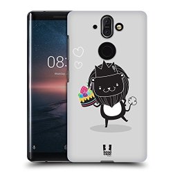 Head Case Designs Cake Lover Lion Party Animals Hard Back Case For Nokia 8 Sirocco