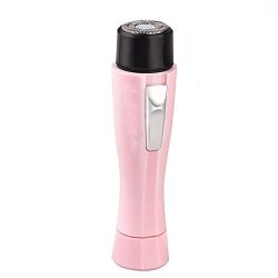 Vishm Portable Waterproof Women's Painless Hair Remover - Removes Facial Lip Chin And Cheek Hair Safe To Use For Any Unwanted Fine Hairs Pink