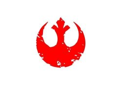 Ruki 2-PACK Star Wars With The Battered Insignia Of The Rebel Alliance Car Laptop Window Wall Decal Vinyl Sticker - 4" X 4" Red