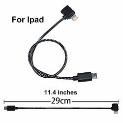 Data Cable For Dji Spark Remote Controller Nylon Braided Cable Connector Cord Fits For I-pad For Dji Spark Air Drone Rc Compatible With I-pad