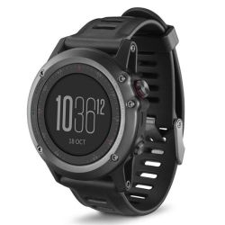 Silicone Replacement Band For Garmin Fenix 3 Watch - Black