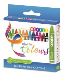 : Regular Wax Crayons - 12'S - Box Of 10 Packs
