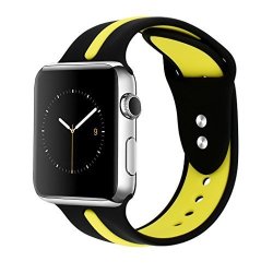 Besiva Sport Band For Apple Watch Band Soft Silicone Replacement Wristband Classic Sport Strap For Iwatch 2017 Apple Watch Series 3 2 1 Edition Nike+ All Models 42MM