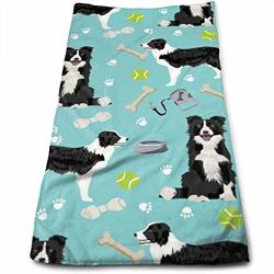 Border Collie Toys Tennis Balls Light Blue Multi-purpose Microfiber Towel Ultra Compact Super Absorbent And Fast Drying Sports Towel Travel Towel Beach Towel Perfect
