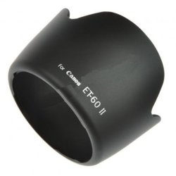Petal Shaped Et-60ii Hood For Canon Ef 75-300mm F 4-5.6 & Canon Ef-s 55-250mm F 4-5.6 Is Lenses