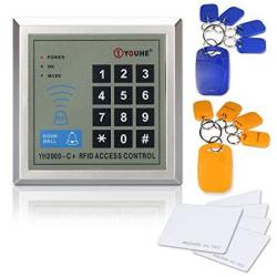 Access Control Keypad Zoter Rfid Proximity Id Reader 125KHZ For Electric Door Lock +5 Cards +10 Key Rings