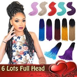 Lady Fashion Mall 20 Inch Ombre Two Tone Soft Dreadlocks Braiding Hair Crochet Faux Locs Crochet Twist Braids Synthetic 20strand R1765 00 Health