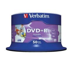 4.7GB Dvd+r 16X Printable Spindle 50-PACK