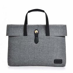 13 In Nylon Travel Business Tote Bag Handbag Briefcase For Microsoft Surface Book 2 13 In Samsung Notebook 9 Pro 13 Hp Spectre X360 13 Lenovo Ideapad 730S Huawei Matebook 13 Gray