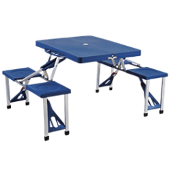 4 Person Picnic Table And Chairs - Fold Away For Indoors Or Outdoors - 1 Colour - New - Barron