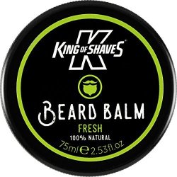King Of Shaves Beard Balm Fresh - Natural Beard Balm 75ML Beard Grooming Beard Products Beard Balm For Men Beard