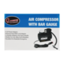 Black Air Compressor With Bar Gauge