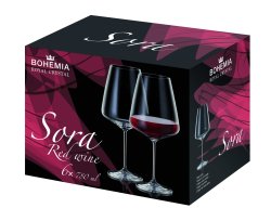 Bohemia Crystal Sora Red Wine Glass 780ML 6PK