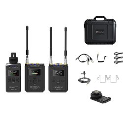 Uhf Dual-channel Wireless MIC System 2 X Transmitters With Audio Recorders & 1X Receiver VOCAL-MV4