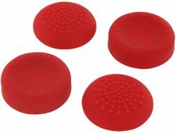 Assecure Ps4 Silicone Thumb Grips Concave & Convex Red