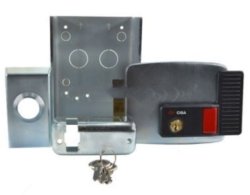 Cisa Electric Rim Gate Lock Inward Open Lhs With Push Button 12VAC