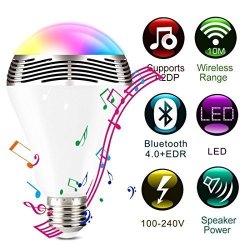 Smart Wireless Speaker Bulb Rgbw Color Change With App Easy Control It By Bluetooth Genolite