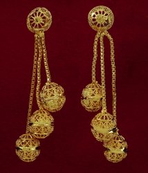18K Gold Plated Drop Dangle Earring Set Indian Women Wedding Party New Jewelry IMRB-BSE47A