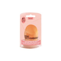 Real Techniques Miracle Complexion Sponge Beauty Sponge For Makeup Blending & Foundation Application Full Coverage Streak-free Professional Makeup Tool Cruelty Free Vegan Latex Free 1 Count