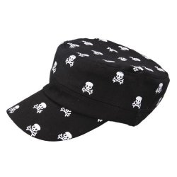 JTC Men's Skulls Printed Baseball Hat Black