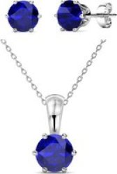 DESTINY Majestic Blue Set With Crystals From Swarovski In A Macaroon Case