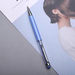 Blue Ink Refill Creative Metal Crystal Pen Ballpoint Pens Touch Screen Capacitive Stylus Random C...