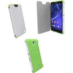 Krusell Bodenflip Cover For Sony Xperia E4 E4 Dual - Transparent Green