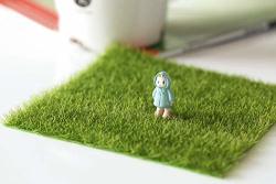 Tofover Fairy Artificial Grass 1 Pcs Life-like Lawn 19'X 28' Miniature Ornament Garden Dollhouse