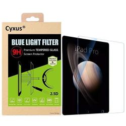 Cyxus Blue Light Uv Filter Sleep Better Anti Eye Strain Premium Tempered Glass 9H Hardness Film Screen Protector For Apple Ipad Pro 12.9" Scratch Proof