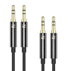 AUX Cable 2-PACK 4FT 1.2M - Ivanky 3.5MM Audio Cable Iliary Cable Cord For Car Stereo Sony Series Iphone Ipod Beats Solo