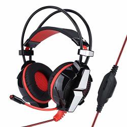 Vbest Life GS700 Gaming Headset For PS4 PC Surrounding Stereo Over Ear Headphones With MIC LED Lights Adjustable Head Restraint Soft Memory Earmuffs