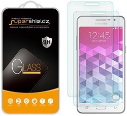 2-PACK Supershieldz For Samsung Galaxy Grand Prime Tempered Glass Screen Protector Anti-scratch Anti-fingerprint Bubble Free Lifetime Replacement Warranty