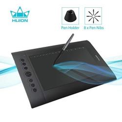 Huion H610 Pro V2 Graphic Drawing Tablet Android Supported Pen Tablet Tilt Function Battery-free Stylus 8192 Pen Pressure With 8 Express Keys