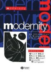 Modernity - An Introduction To Modern Societies paperback