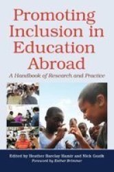 Promoting Inclusion In Education Abroad - A Handbook Of Research And Practice Hardcover