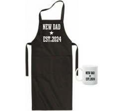 New Dad Est 2024 Mug & Apron Combo