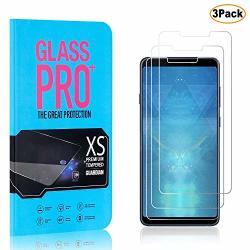 UNEXTATI Anti Scratch Tempered Glass Screen Protector Film for Samsung Galaxy A7 2018 2 Pack Screen Protector Compatible with Galaxy A7 2018