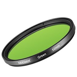 Neewer 52MM Green Lens Filter For Nikon D3300 D3200 D3100 D3000 D5300 D5200 D5100 D5000 D7000 D7100 Dslr Camera Made Of HD Optical Glass