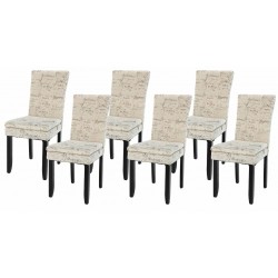 Carisa French Script Dining Chairs Set of 6