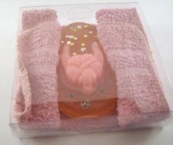 Boxed Washcloth With Flip Flop Soap
