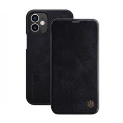 Qin Series Leather Card Cover For Apple Iphone 12 12 Pro Black