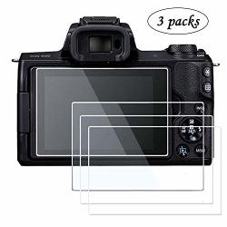 Draduo Lcd Screen Protector Tempered Glass Compatible For Canon Eos M50 Eos Rp 3 Packs