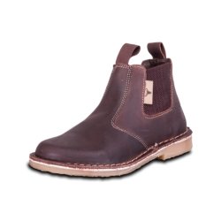 Buffalo Ladies Pull Up Leather Shoes Brown