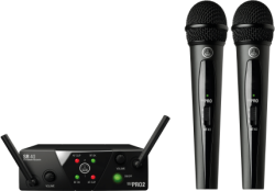 Akg Wms40 Mini2 V Dual Vocal Handheld Wireless Microphone System
