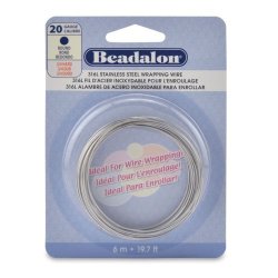 Beadalon Round Wire 316L Stainless Steel 20 Gauge 6-METER
