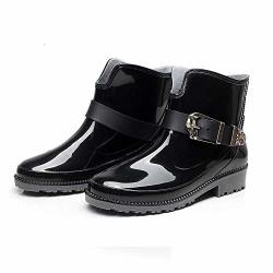 Rain Boots Ankle Women Short Hunter Pull On Rubber Booties For Ladies